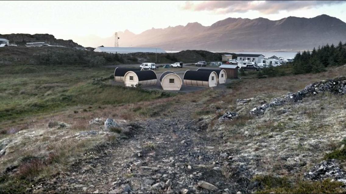 Framtid Camping Lodging Barrels Djupivogur Exterior photo