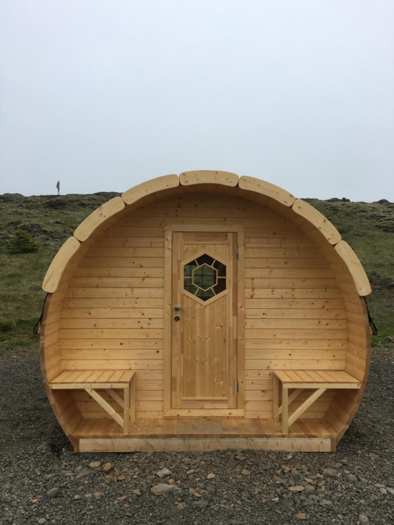 Framtid Camping Lodging Barrels Djupivogur Exterior photo